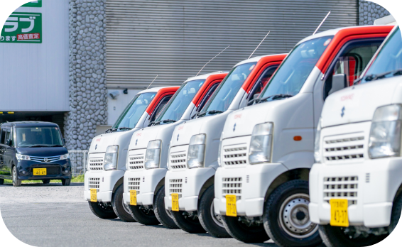 当日お届け分の箱詰め作業